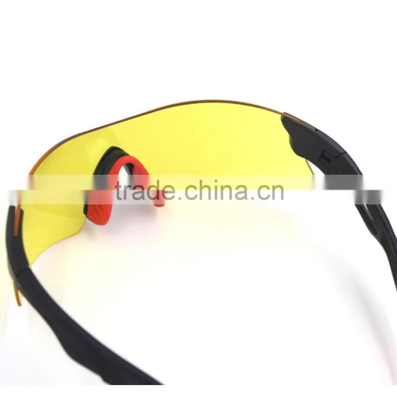 Interchangeable 5 lens full set UV400 sport protective sun glasses tennis eyewear with smaller case