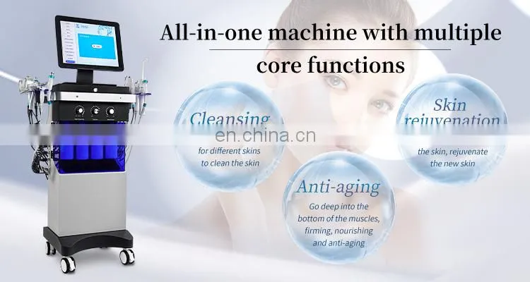 11 in 1 Hydra dermabrasion aqua peel Facial Deep Cleaning microdermabrasion instrument Water Oxygen Face lifting beauty Device