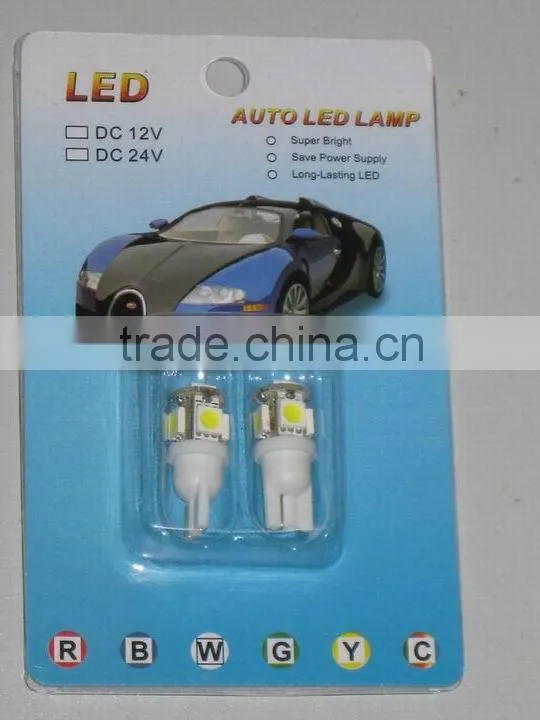 Car LED light 12V LED DOME/ INTERIOR / LICENSE PLATE BULB (T10 - 9 CHIP), super bright