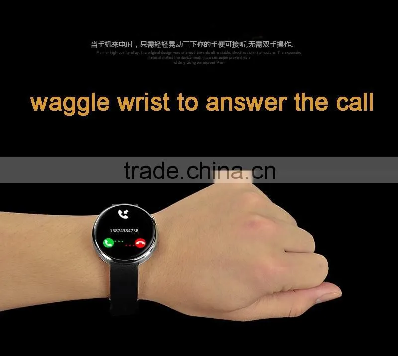 android smart watch phone remote camera Bluetooth answer call heart rate monitor watch