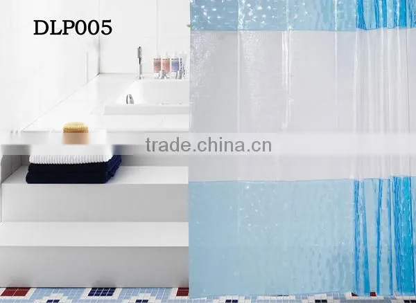 PVC transparent printed 3d curtain