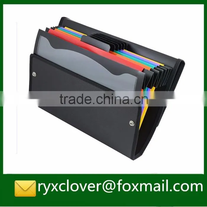 Office Stationery Expandable Hanging folder/PP Briefcase/Plastic Document bag