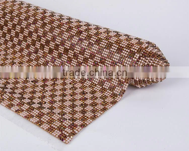 Fashion Design Crystal Rhinestone Mesh Trim Rhinestone Sheet