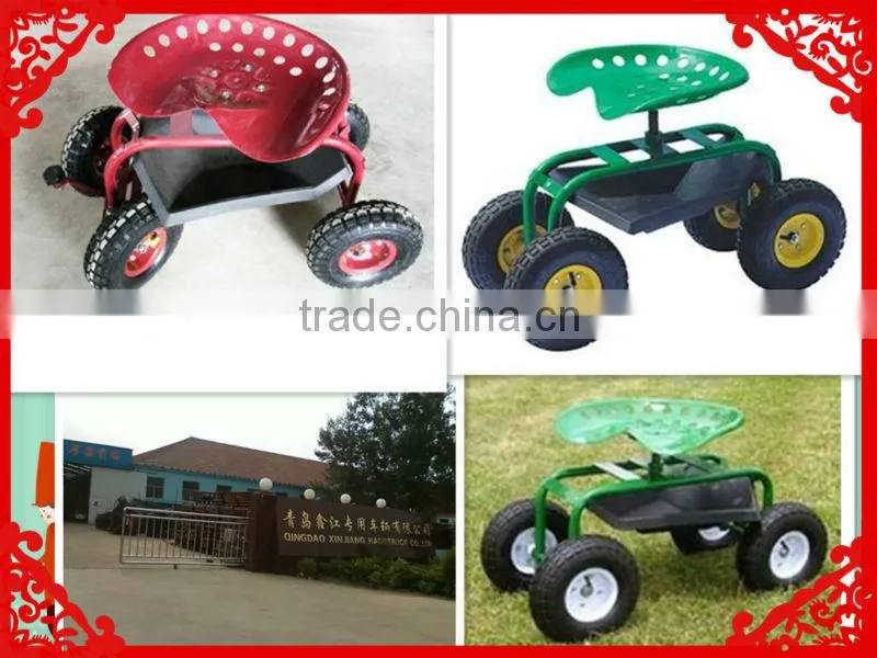 Good Quality Rolling work seat TC1853/Garden Tool Cart