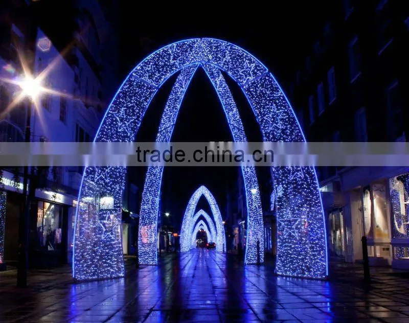 Street festival Rainbow tube light arches decoration
