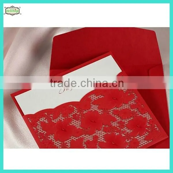 2014 hot sale paper wedding invitation cards