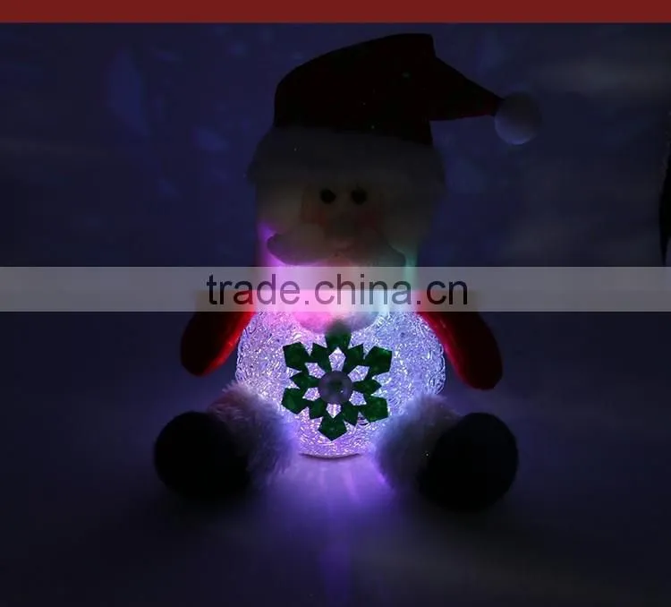 Home Decoration Gifts Toys Indoor New Year Festival Ornament Santa Claus Led Christmas Light