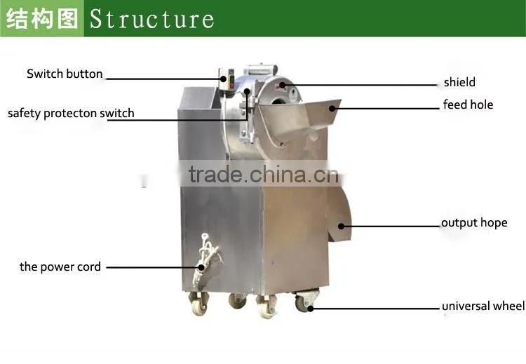 Automatic potato dicing machine /vegetable dicing machine /fruit dicing machine