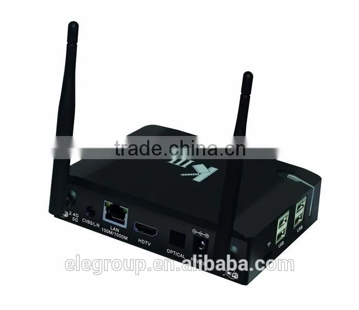 KIII Amlogic S905 Android 5.1 Lollipop TV BOX 4K Quad Core 2GB/16GB 2.4G/5GHz BT4.0 KODI Pre-installed 1000M LAN dual