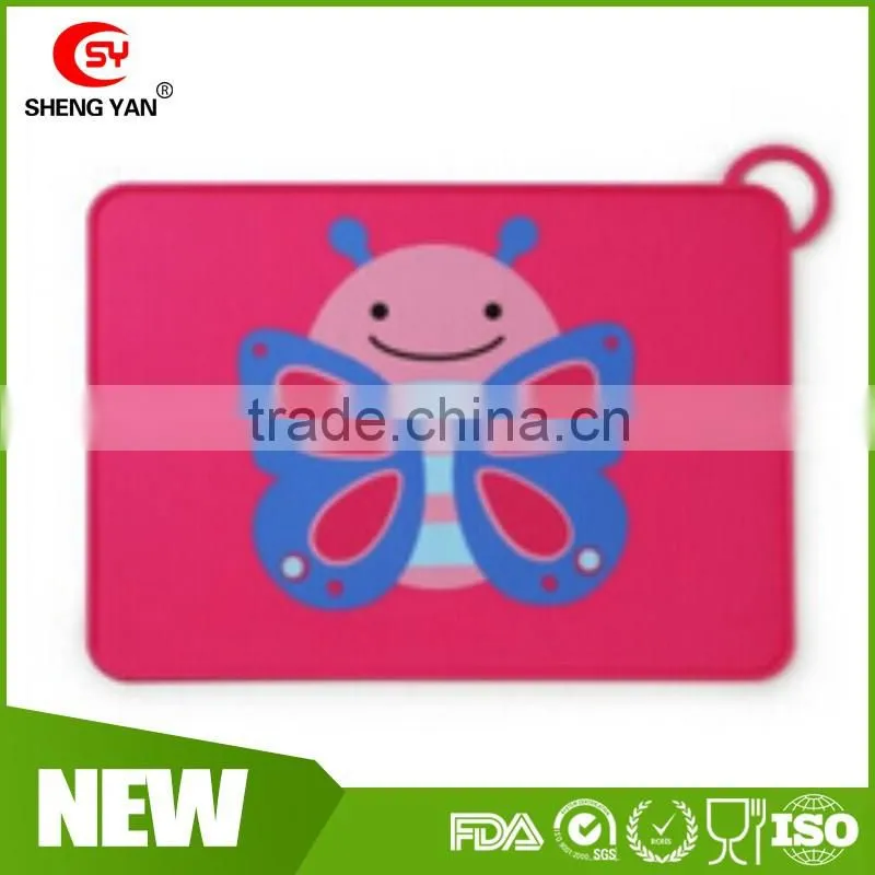 Heat resistant easy washing children silicone placemat,silicone eat mat