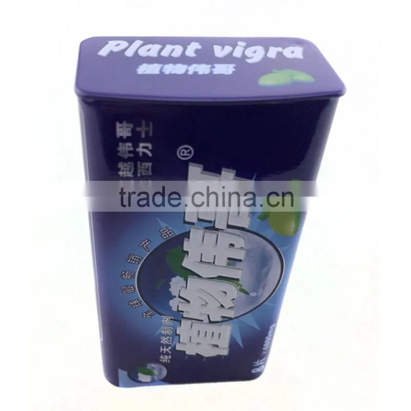 Recycable decorative chewing gum tin box