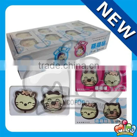 cartoon shaped chocolate candy