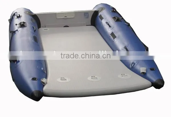hot (CE) inflatable power catamaran boat rescue boat air floor sailing boat surfing boat