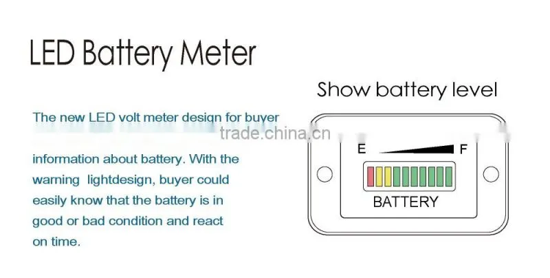 Lead acid storage battery Battery Indicator 12V 24V 36V 48V 72V