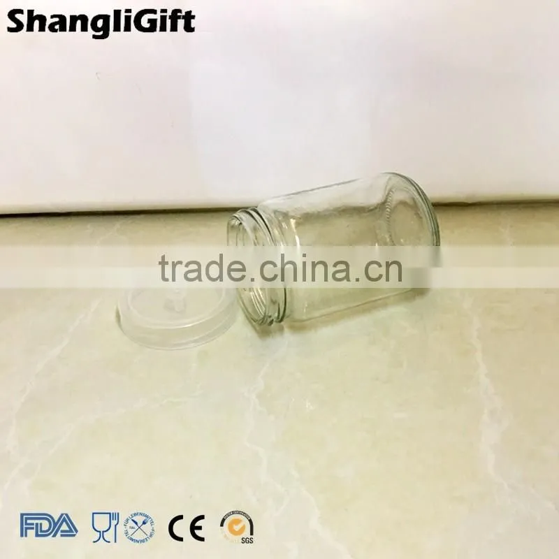 12oz Culture Jar 360ml Clear Glass With Plastic Cap