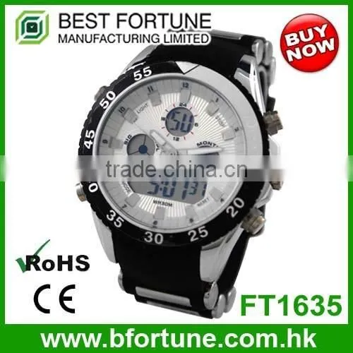 LP1370 Hong Kong manufacturer pu strap digital mvmt watch