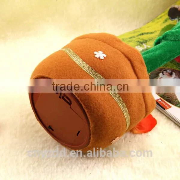 Soft Electronic Flower Singing Toy/Stufferd Toy Flower with Sound Sensor Controll