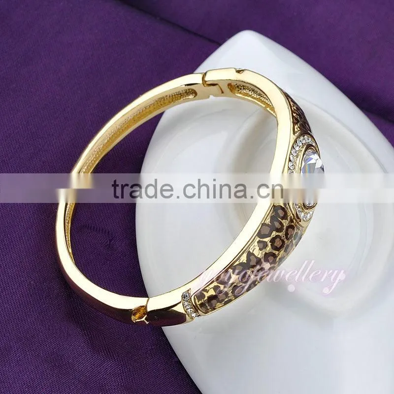 Charming crystal rose gold wholesale expandable bangle