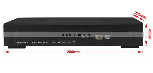 Free CMS P2P 8 POE Ports 3G WiFi 3MP 5MP POE NVR Network Onvif 8CH 1080P NVR