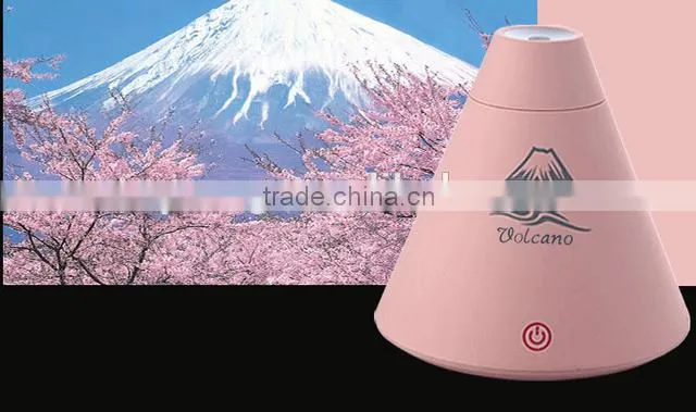 Hot Sale ! Super Volcano Shape Air Humidifier Desktop USB Oil Essential Aroma Diffuser with Multi Colors Night Light