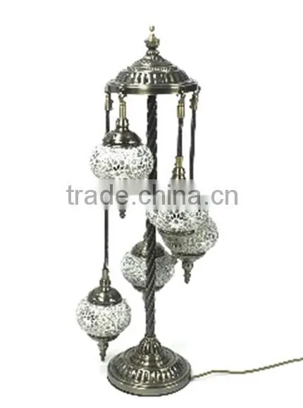 High Quality Stained Glass &Plating Iron Kitchen Bar Light Restaurant Home Decoration Multicolor Classic Floor Lamp RT-FC5M01