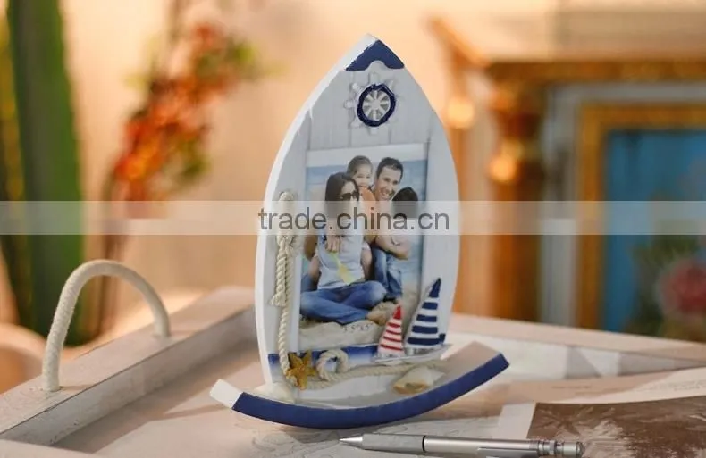 Hot selling Sea nature style wood picture photo frame,custom photo frames,photo frames designs,beautiful photo frames