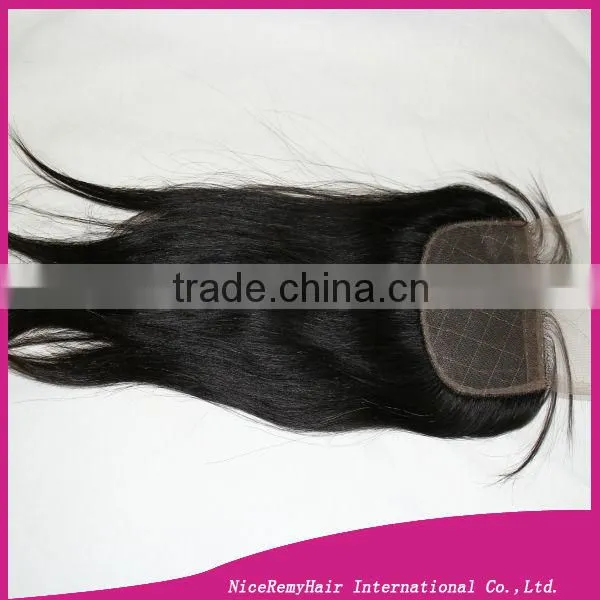 100% virgin brazilian human hair silk top lace closure 5*5