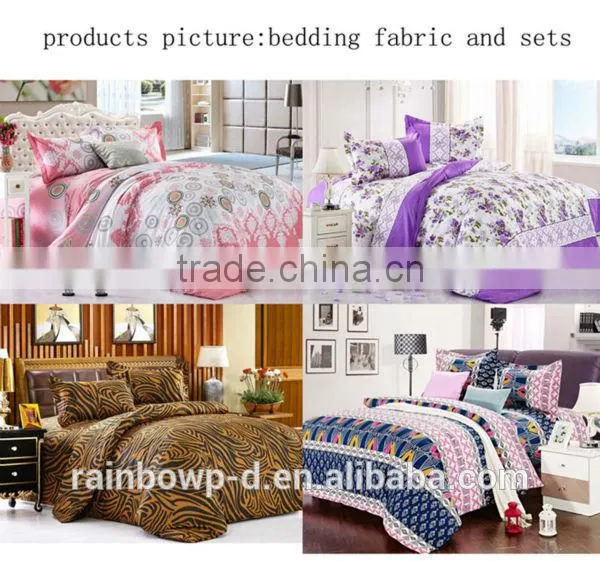 Trade assurance 100%cotton pigment print fabric for bed sheet/duvet cover