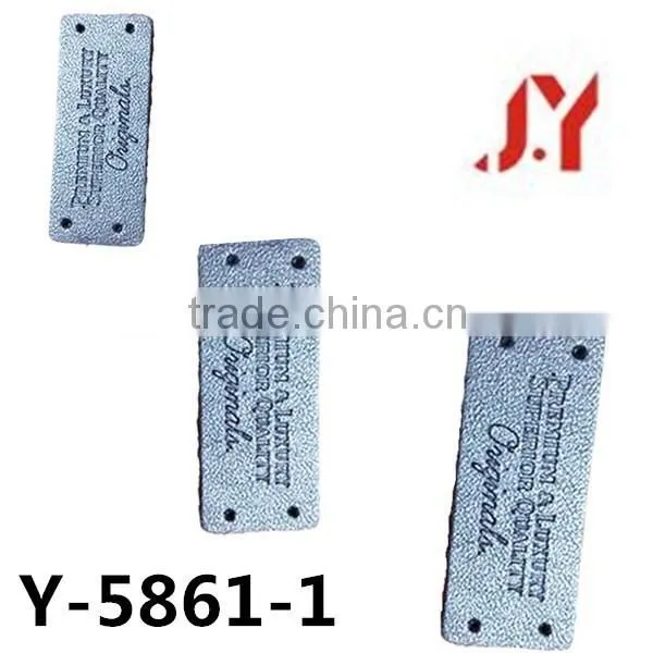 Design Custom Jeans PU Leather Patch with Exquisit Artwork