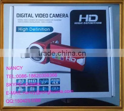 Digital Video Camcorder,2.7'' TFT LCD,HD DV, 8.0M PIXECL,