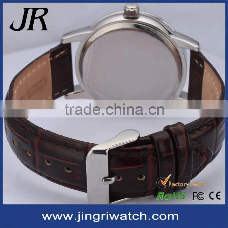 2016 hot charm your logo custom japan movt quartz watch stainless steel back classic quartz watch