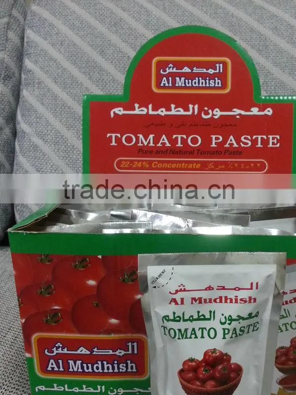 Al Mudhish standing pouch tomato paste