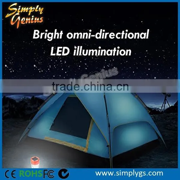 (hot) CE/Rohs/FCC/IPX41 fishing biking hiking camp Rechargeable Solar Lantern
