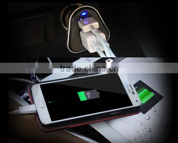 Three USB Port Quick Charge Car Charger For Smart Phones And Tablets With Good Quality And Durability Use