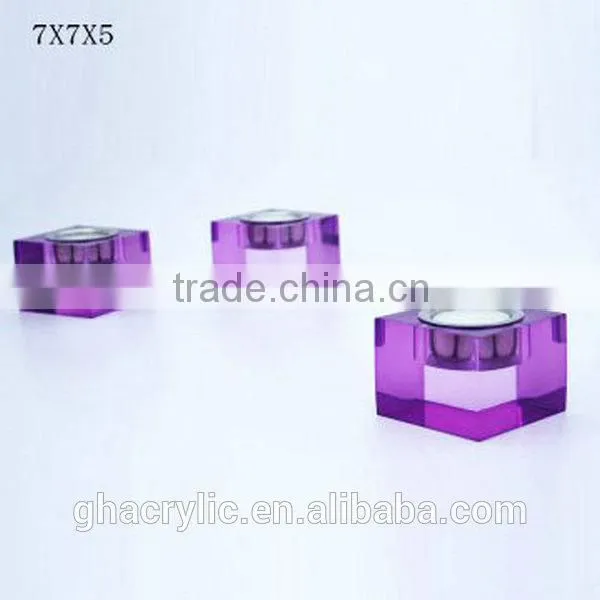 GH-RZ590 Acrylic candlestick holder/acrylic candle holder,customized acrylic candle holder