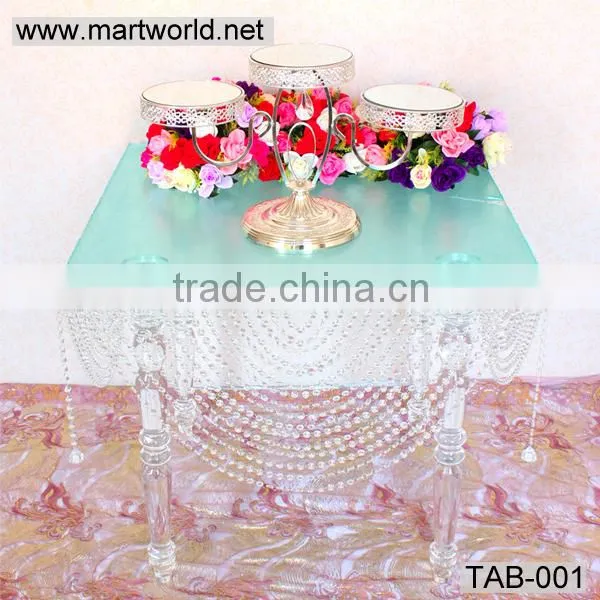Wedding table acrylic crystal wedding table for wedding decoration party home&hotel decoration(TAB-001)