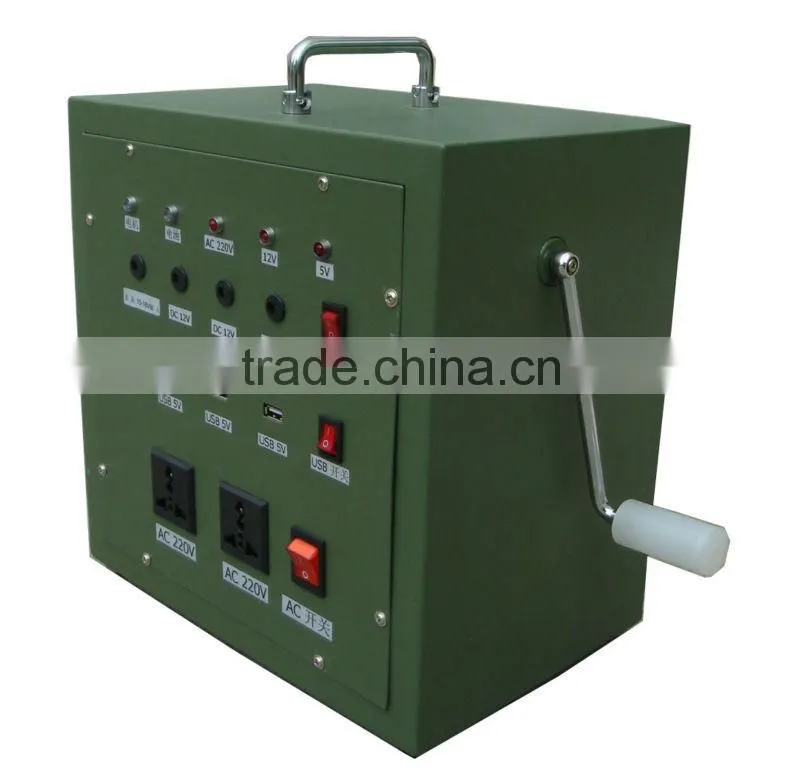 2013 Newest Product Hand-cranked generator for Portable Emergency Electrical Power Source for house outdoor