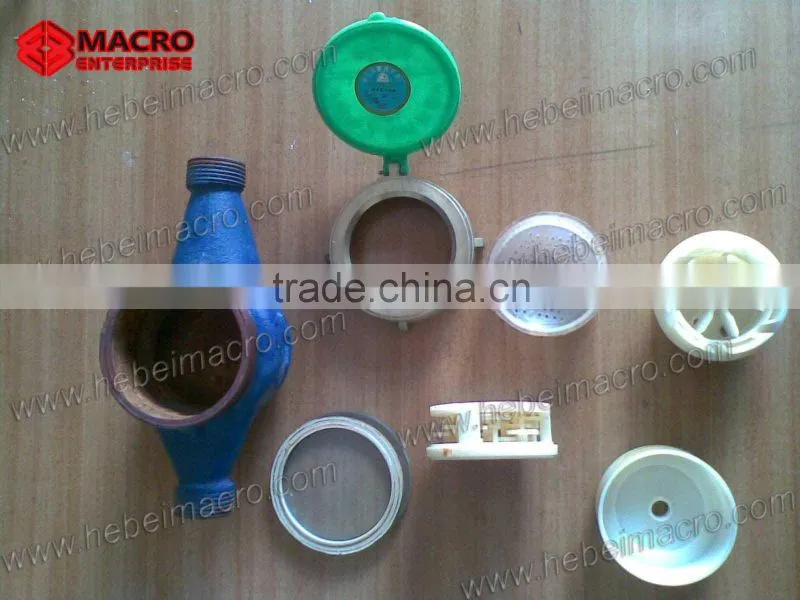 cast iron or brass body rotary vane multi jet water meter