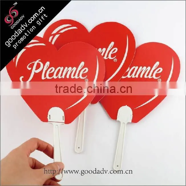 Made in china high quality promotional plastic hand fan/korean hand fan