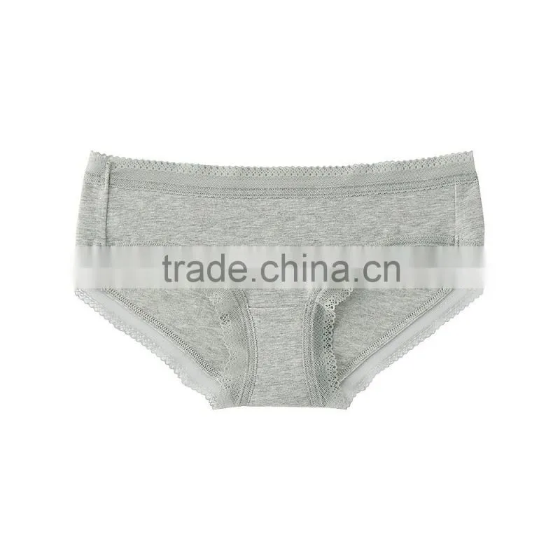 Lady's high quality soft lace cotton spandex shorts