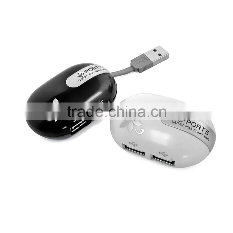 Promotional gift computer cable hidden 4 port usb 2.0 hub