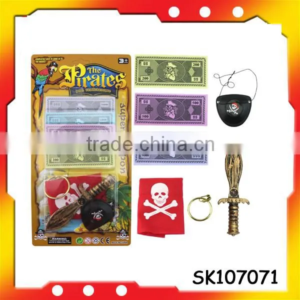 plastic pirate gold coins pirate headband with high quality