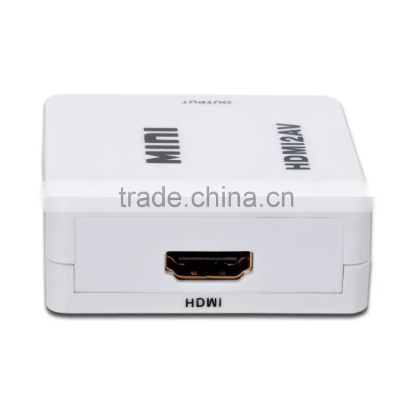Mini 720p 1080p HD HDMI to RCA Composite Audio AV CVBS Adapter NTSC Video Converter