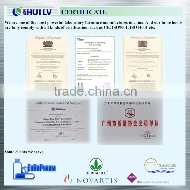 Excellent chemical resistance laboratory wall bench