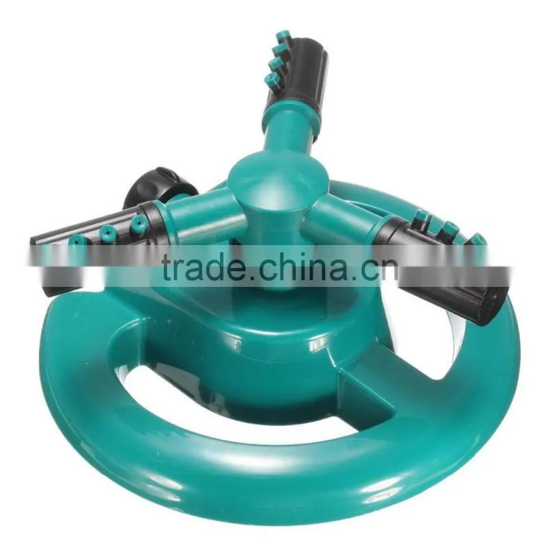 Blue and Black Color Lawn Water Sprinkler Plastic Rotating Adjustable 360 Degree Garden Irrigation