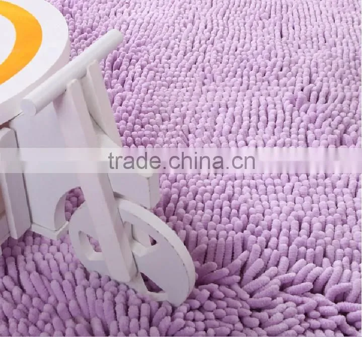 Chenille high pile floor carpet mat living room floor carpet