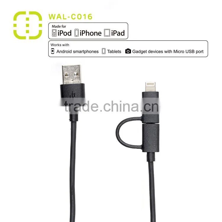 save 20% Micro to MFI ( 2 in 1) charge and sync Cable
