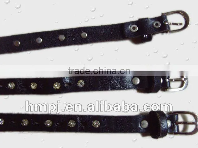2012 newest fashion rivet lady belt,ladies western rhinestone belts