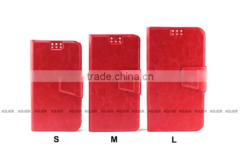 Hot universal flip leather case for mobile phone