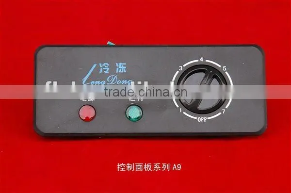 Electronic white thermostat panel